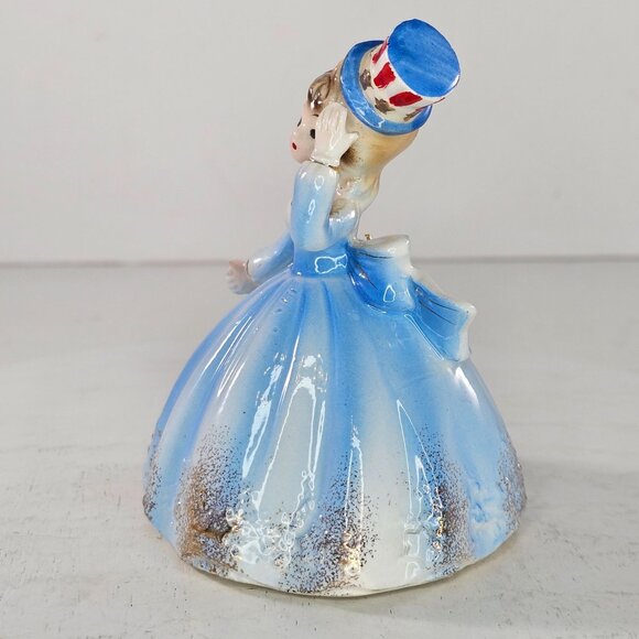 Vintage Josef Originals July 4th Liberty Bell Patriotic Belle Girl Wearing Hat - Picture 8 of 11